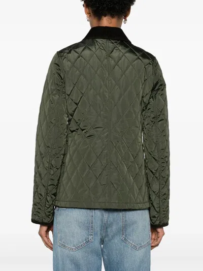 Burberry Women Quilted Jacket In Green