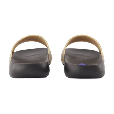 Burberry Check Dive Slide In Brown