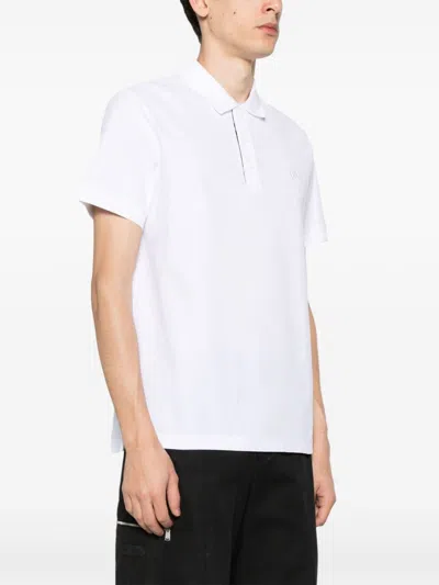 Burberry Eddie Shirt With Short Sleeves And Collar In White