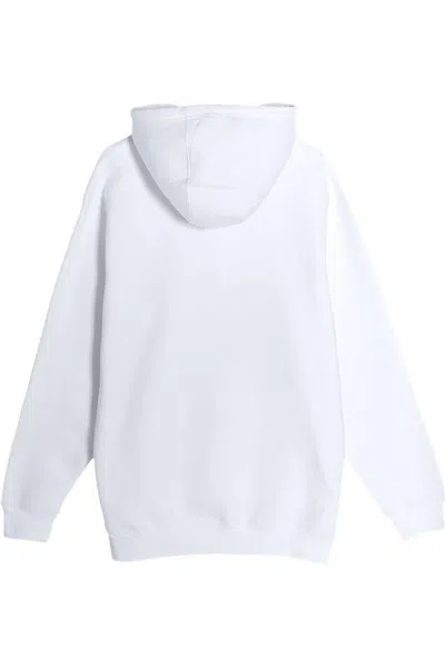 Lane Seven Heavyweight Pullover Hooded Sweatshirt In White