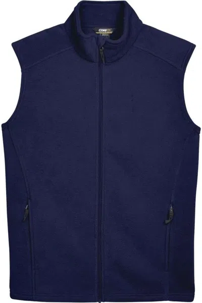 Core365 Tall Journey Fleece Vest In Blue