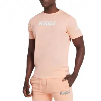 Kappa Authentic Paroo Tee Shirt In Peach In Pink