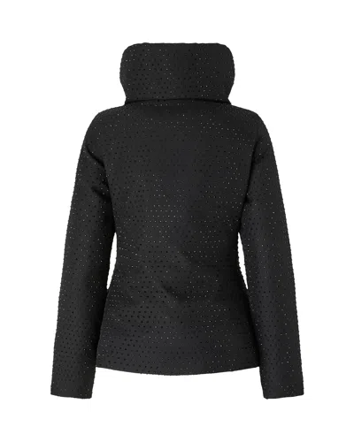 Pinko Down Jacket With High Collar In Black