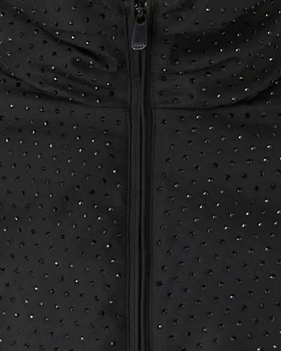 Pinko Down Jacket With High Collar In Black