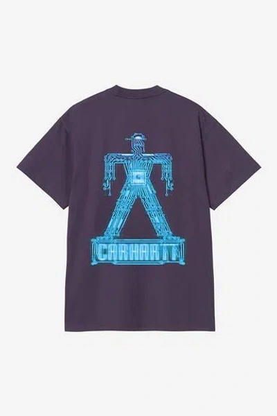 Carhartt Wip Ss Electric Boogie Tshirt In Purple