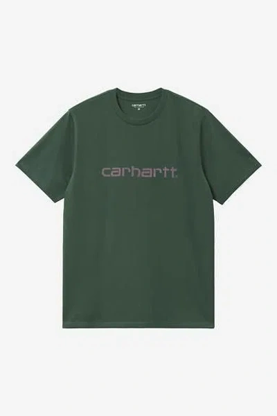 Carhartt Wip Ss Script Tshirt In Green