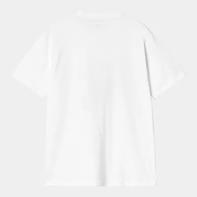 Carhartt 'solar Chrome C-logo T-shirt' In White