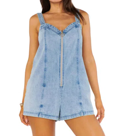 Show Me Your Mumu Mission Romper In Lakeridge In Blue