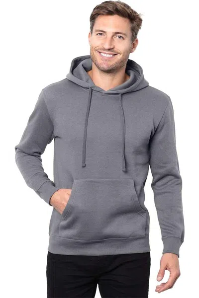 Threadfast Apparel Epic Fleece Pullover Hooded Sweatshirt In Gray