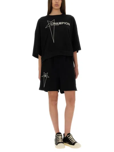Champion Cotton Shorts In Black