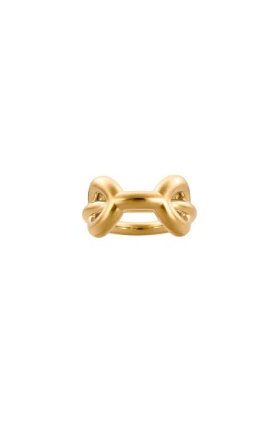 Charlotte Chesnais Binary Chain Ring In Gold