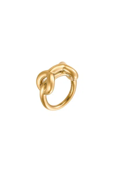 Charlotte Chesnais Binary Chain Ring In Gold
