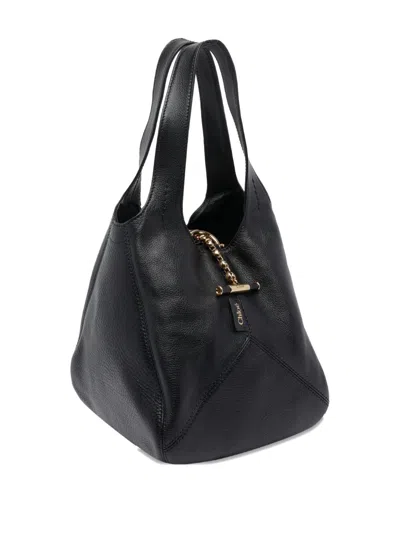 Chloé Balloon Small Top-handle Bag In Leather