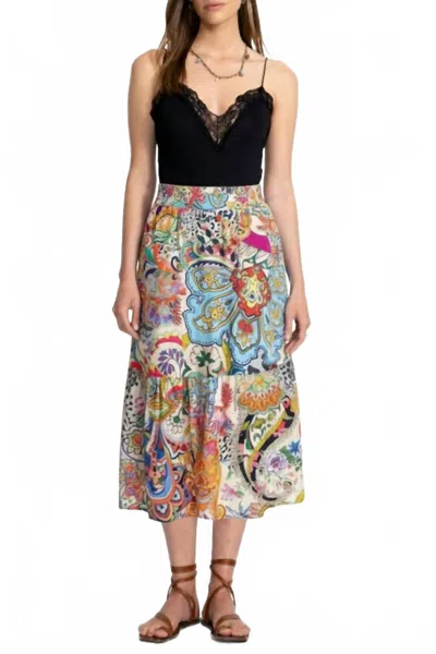 Johnny Was Janie Favorite Single Tiered Skirt In Amazing In Multi