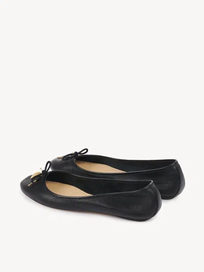 Chloé Iris Ballet Flats In Black