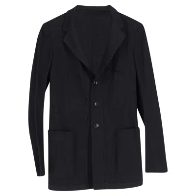 Yohji Yamamoto Y's By  Single-breasted Blazer With Pockets In Black Wool In Black