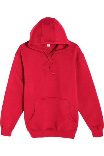 Lane Seven Premium Pullover Hooded Sweatshirt In Red