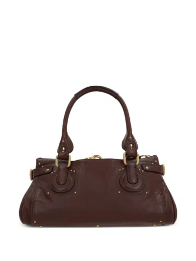 Chloé Women Crafty Brown Paddington Shoulder Bag