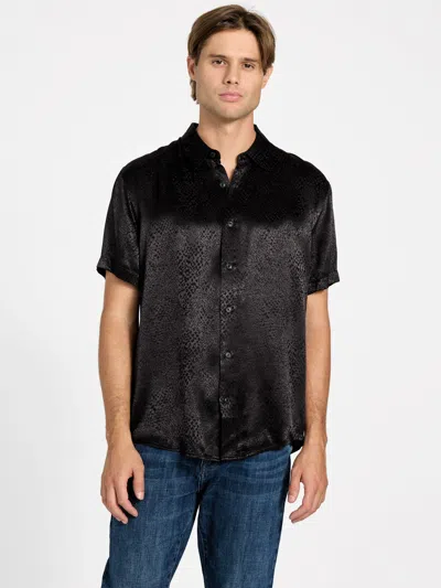 Guess Factory Leonardo Pattern Shirt In Black