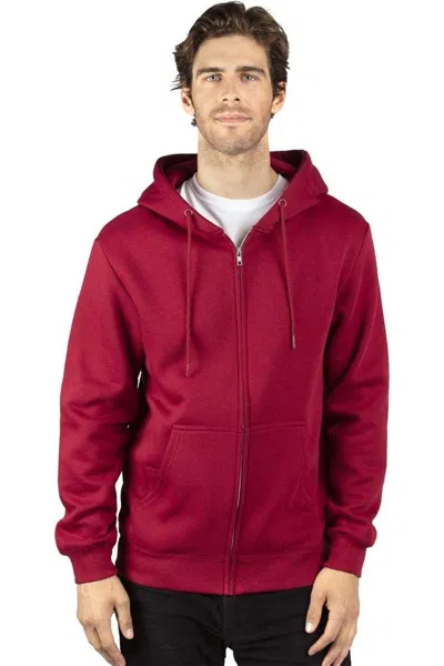 Threadfast Apparel Fleece Full-zip Hooded Sweatshirt In Animal Print