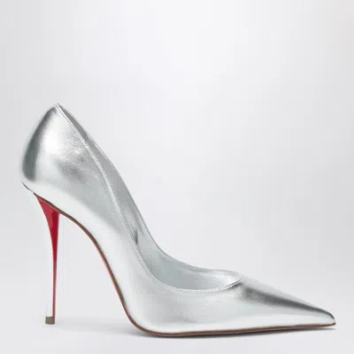 Christian Louboutin Miss Z Pumps In Silver Laminated Nappa Leather Women In Silver