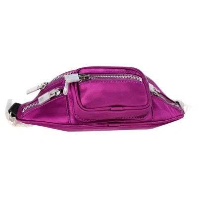 Alexander Wang Mini Attica Belt Bag In Purple Satin In Purple