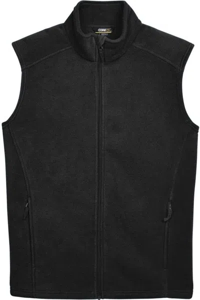 Core365 Tall Journey Fleece Vest In Black