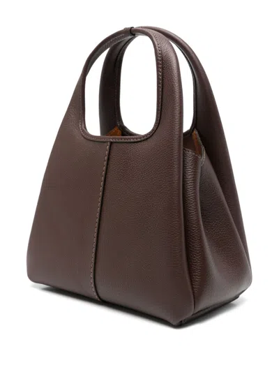Coach Polished Pebble Leather Lana Shoulder Ba In Brown