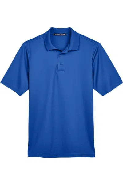 Devon & Jones Crownlux Performance Tall Plaited Polo In Blue