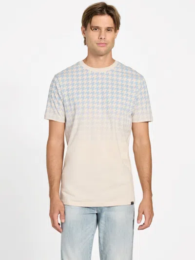 Guess Factory Eco Broel Knit Crewneck Tee In Blue