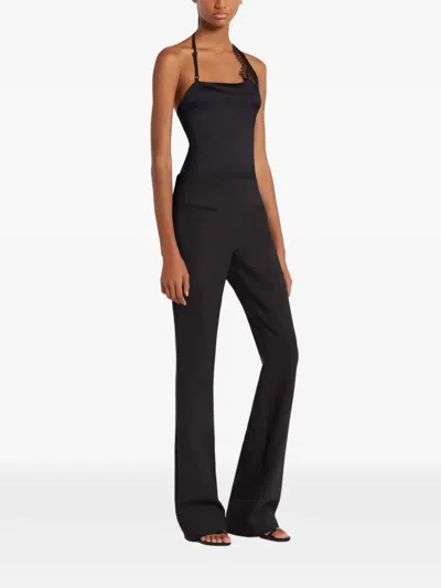 Courrèges Lace-trimmed Camisole Top In Black