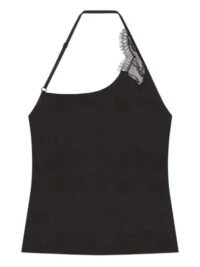 Courrèges Lace-trimmed Camisole Top In Black