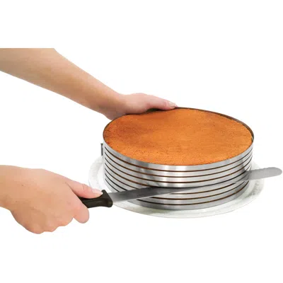 Zenker 3 Piece Layer Cake Slicing Kit With 12-inch Serrated Knife In Silver