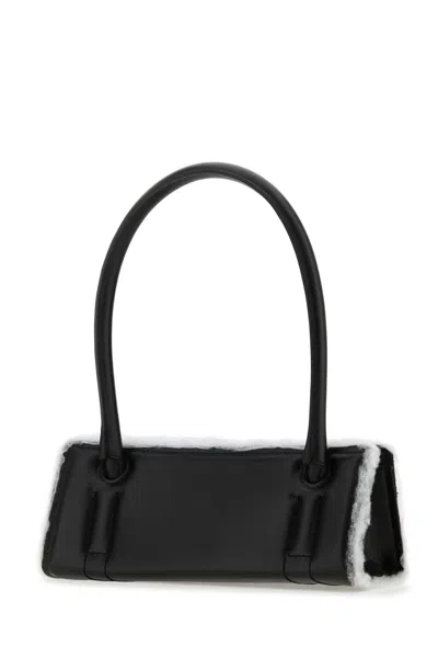 Dentro Borsa A Spalla Radar In Pelle Nera Donna In Black