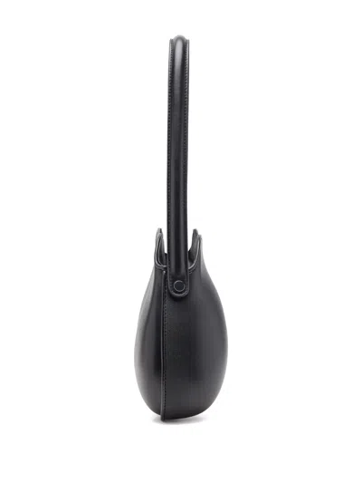 Diesel Double-d-shoulder Bag In Pu In Black