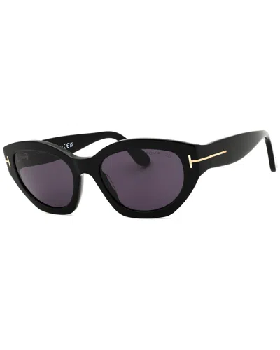 Tom Ford Women's Ft1086 55mm  Sunglasses In Black