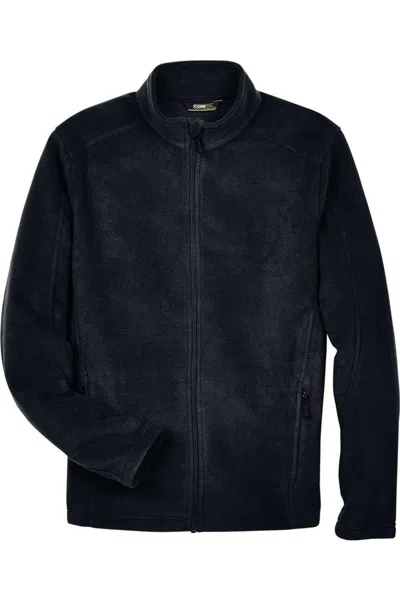 Core365 Tall Journey Fleece Jacket In Black