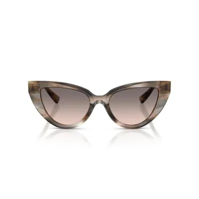 Dolce & Gabbana Cat-eye-frame Sunglasses In Brown