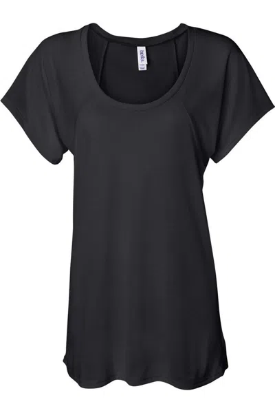 Bella+canvas Womens Flowy Raglan Tee In Animal Print