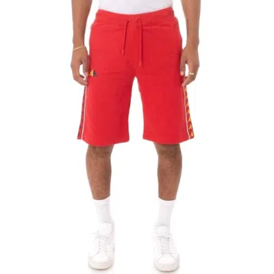 Kappa Banda Cagway Shorts In Red/yellow-blue/white In Red