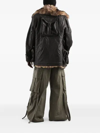 Dolce & Gabbana Cargo Trousers With Drawstring And Pockets In Green