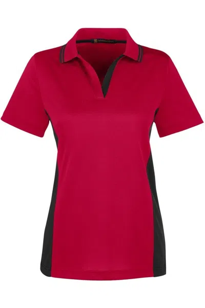 Harriton Women's Flash Snag Protection Plus Il Colorblock Polo In Multi