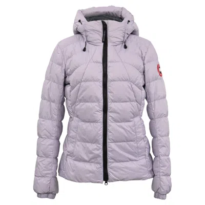 Canada Goose Abbott Packable Down Hoodie In Pastel Purple Nylon In Purple