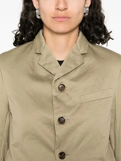 Comme Des Garçons Single-breasted Blazer In Brown