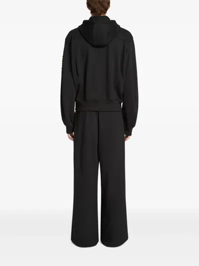 Dries Van Noten Sweatshirt With Embroidery In Animal Print