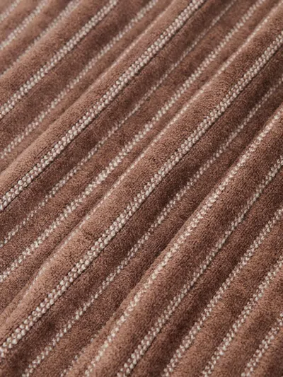 Drôle De Monsieur Le Cardigan Monogramme In Brown