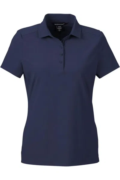 Devon & Jones Women's Raleigh Stretch Polo In Blue