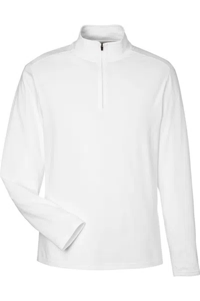 Devon & Jones New Classics Performance Quarter-zip Pullover In White
