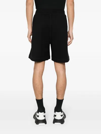 Dsquared2 D2 Appliqué Track Shorts In Black