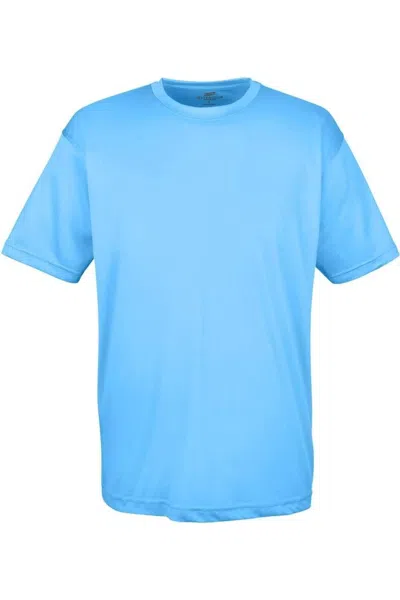 Ultraclub Cool & Dry Sport Performance Interlock T-shirt In Blue